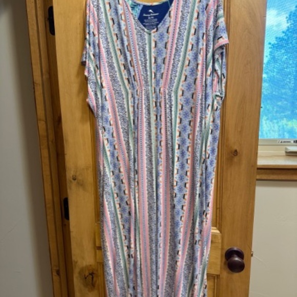Tommy Bahama Sleep Caftan, Multi-Color, XL GUC - Picture 3 of 5